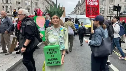 Thousands Activists Converge in Heart of London to Challenge President Trump's Official UK Trip